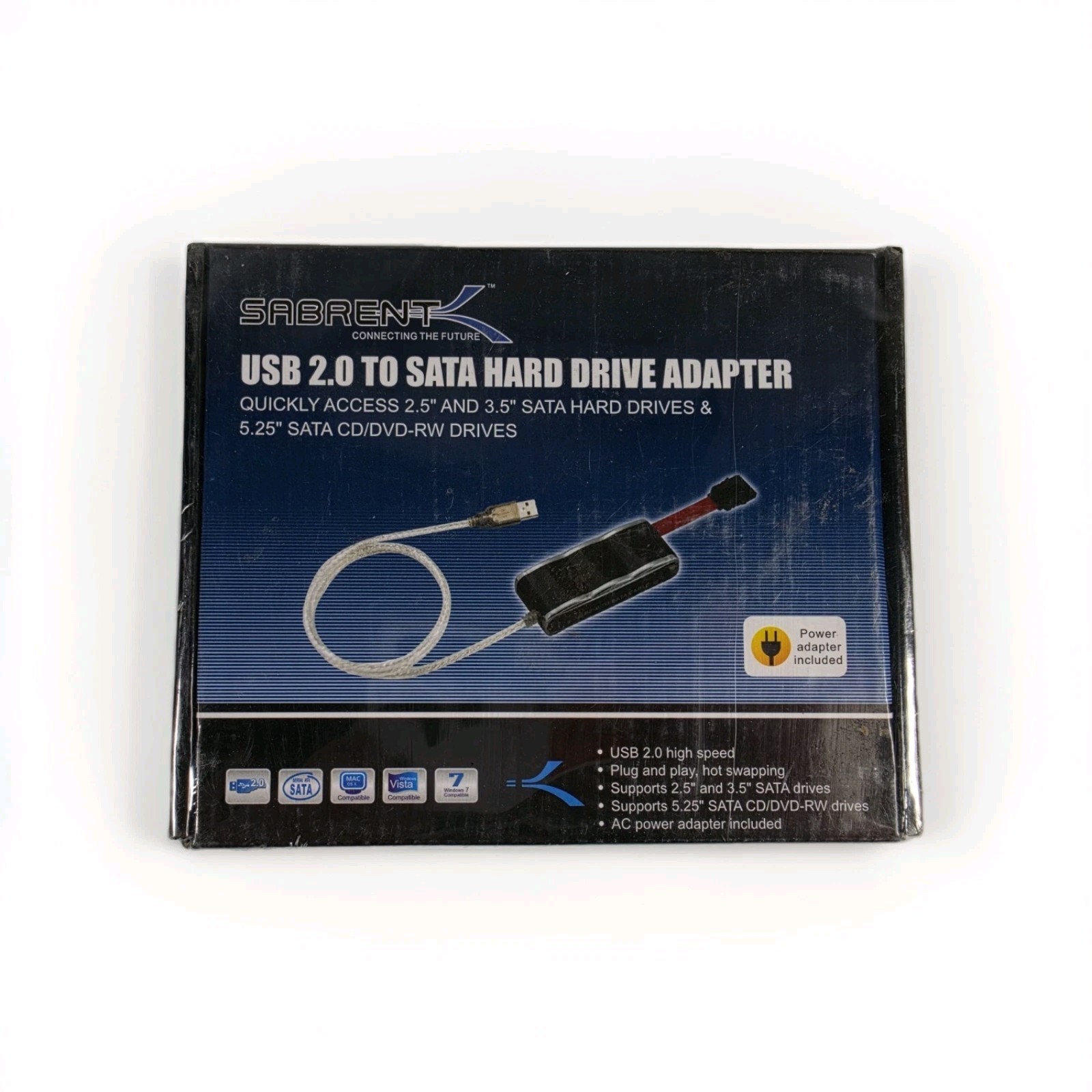 Sabrent Connecting Differently USB 2.0 To Sata Hard Drive Adapter -new