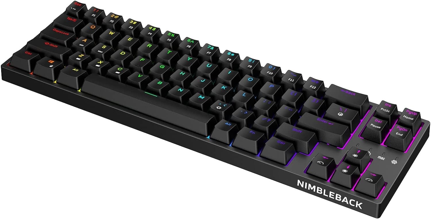 LTC NB681 65% RGB Mechanical Keyboard – Hot-Swap Brown Switch, 68 Keys, Black