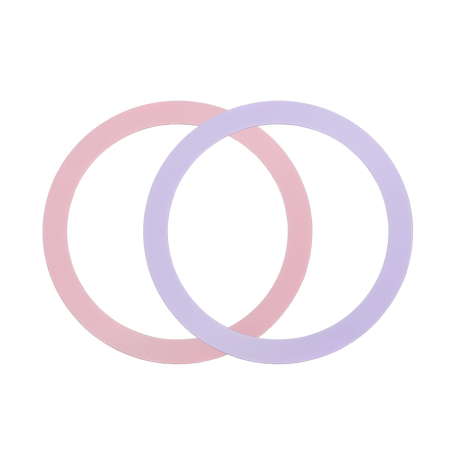 2Pcs Adapter Ring, Wireless Charger Conversion Kit, Pink, Purple