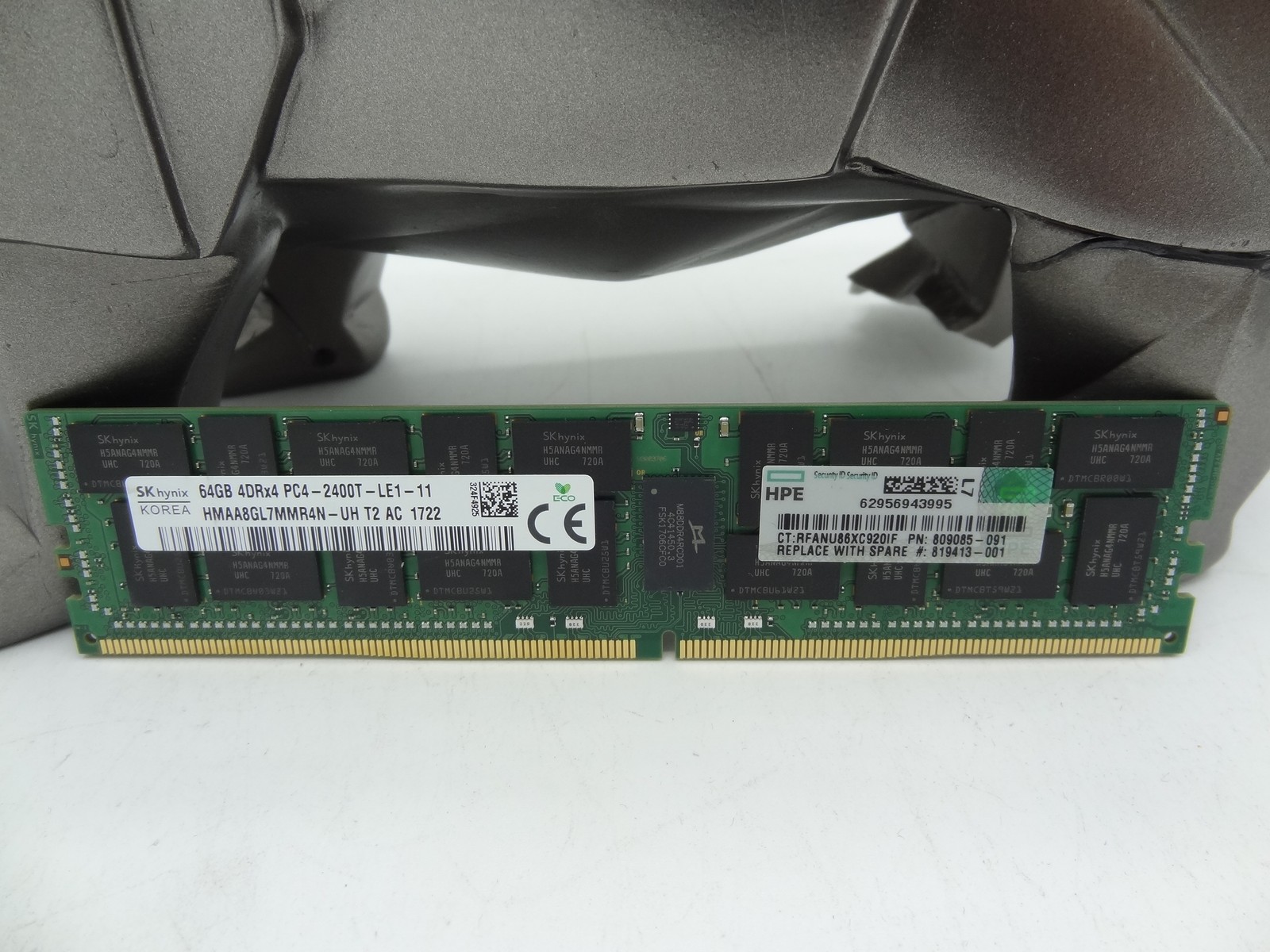 805358-B21 HP 64GB 1X64GB DIMM (QUAD RANK X4 DDR4), 819413-001, 809085-091