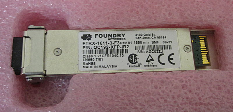 NOB Brocade/Foundry OC192-XFP-IR2 Finisar FTRX-1611-3 10GBase-ER 40km XFP 1310nm