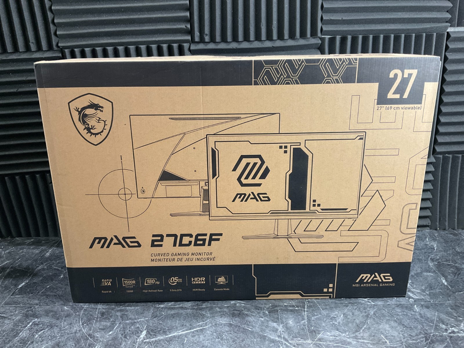 MSI MAG 27C6F 27" Curved LED LCD Monitor 1080p MAG27C6F 💚❤️💚❤️💚❤️ NEW