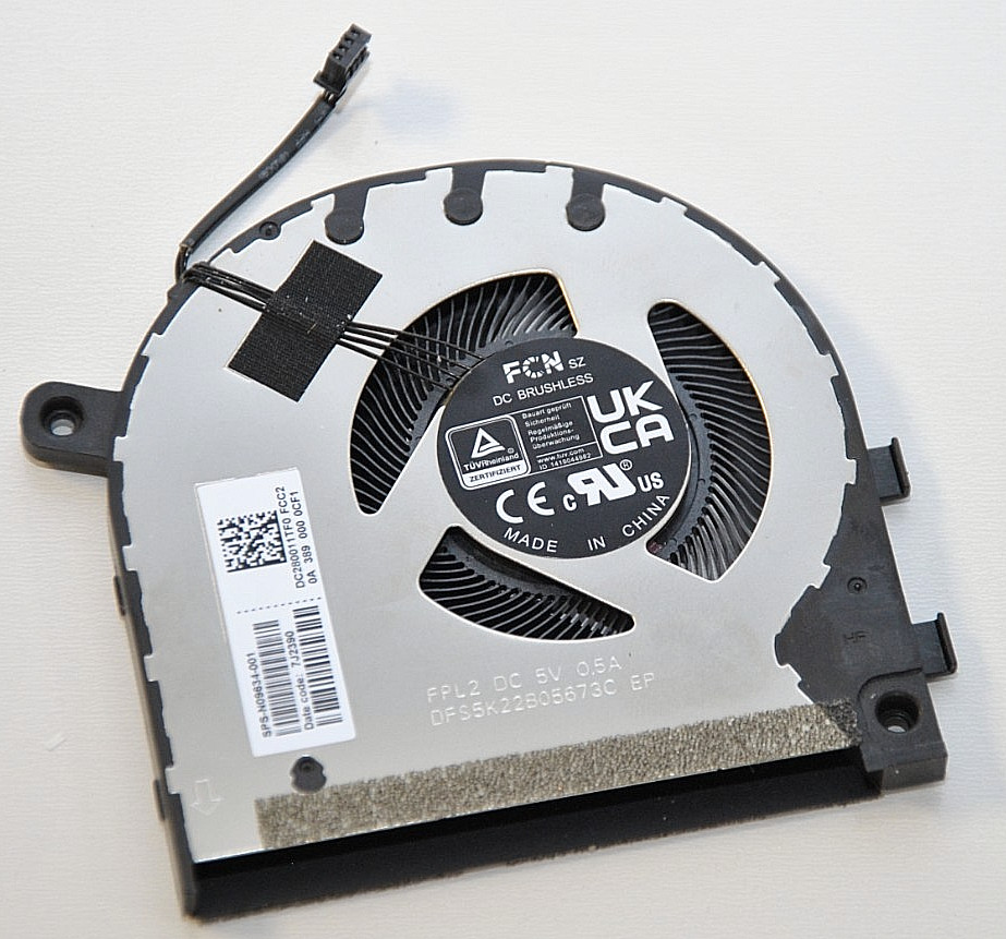N09634-001, FAN GPU HP 15-EY, 15-EW SERIES, GRADE A