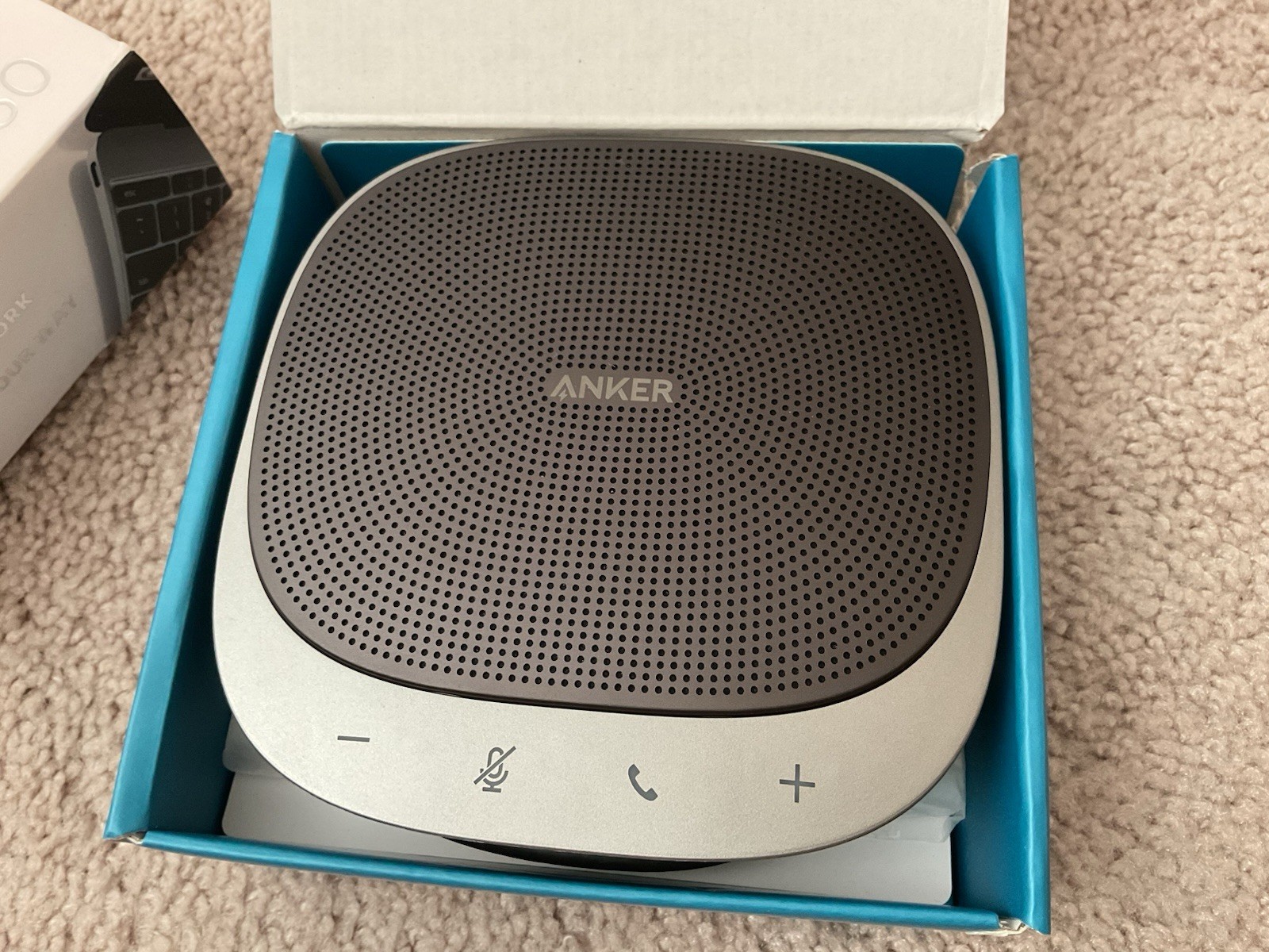 Anker PowerConf S360 Conference SpeakerPhone with USB Hub Gray A3307041