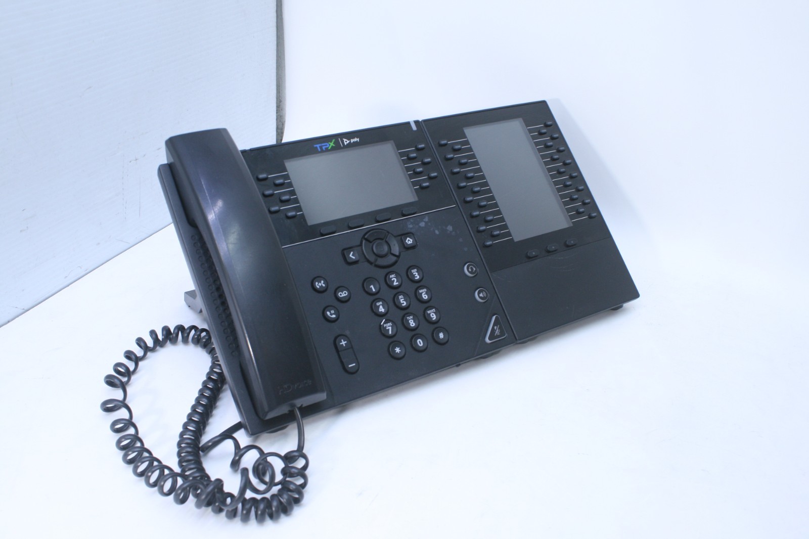 Polycom VVX 450 2201-48840-00 IP PHONE   W/ VVX EM 50 Expansion Module     T7-A5