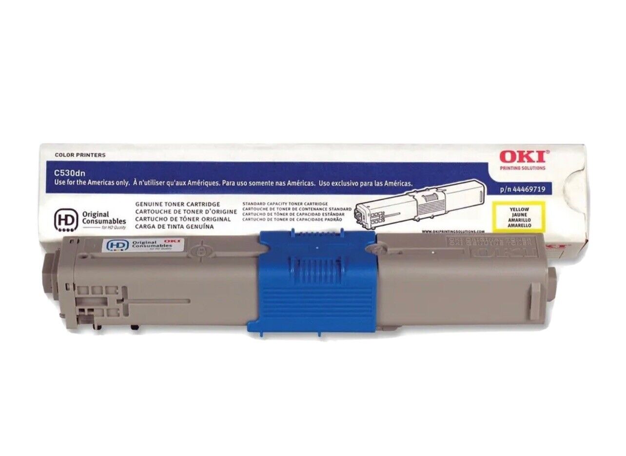 NEW SEALED OEM OKI Data 44469719 Yellow Toner Cartridge for C530/MC561 Type C17