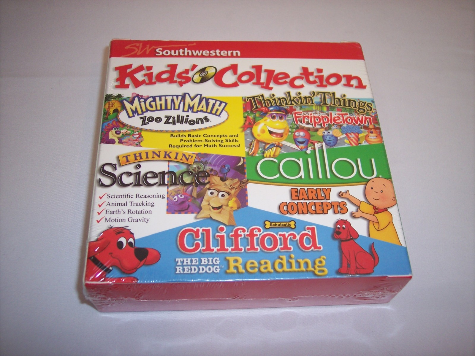 Skill Builder Kids Collection CD-ROM Set Educational Games ~ Caillou ~ Clifford