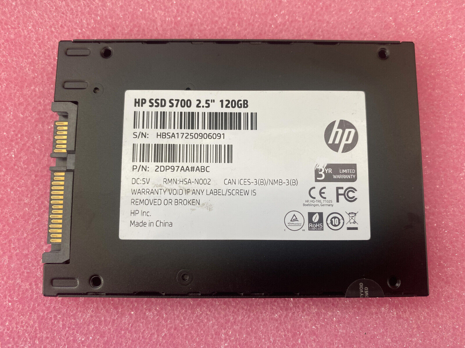 HP 120GB 2DP97AA#ABC SSD S700 Series 2.5\