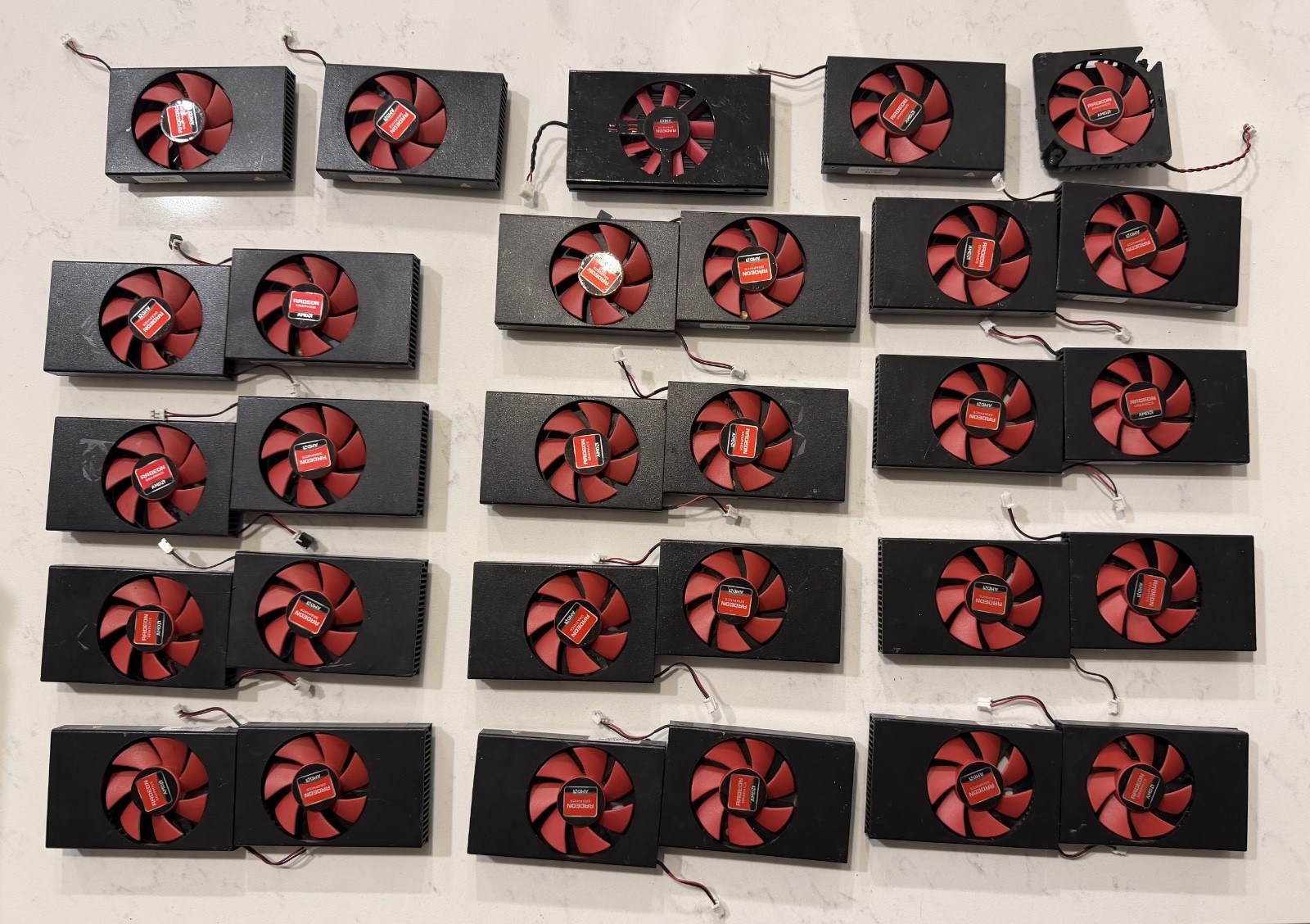 Lot of 29 AMD Radeon GPU PCE Heatsink Fans