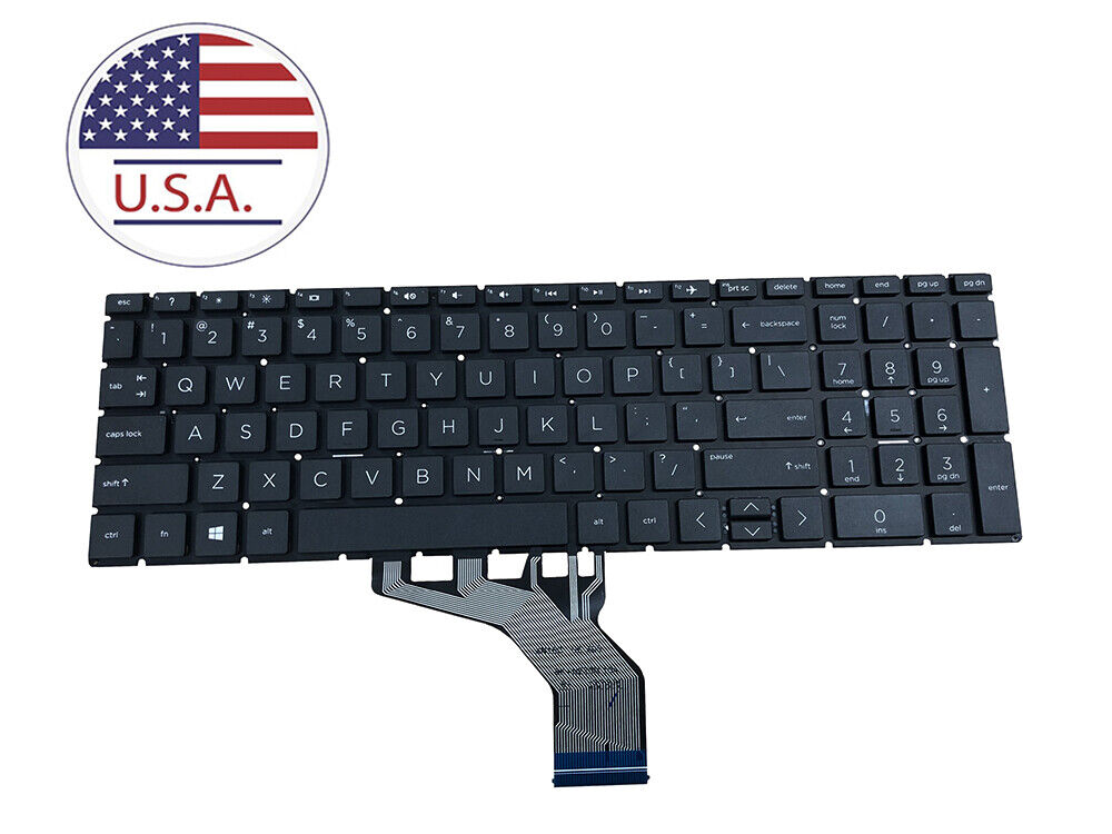 New For HP 17-by0061cl 17-by0061st 17-by1021cl 17-by1023cl Laptop Keyboard Black