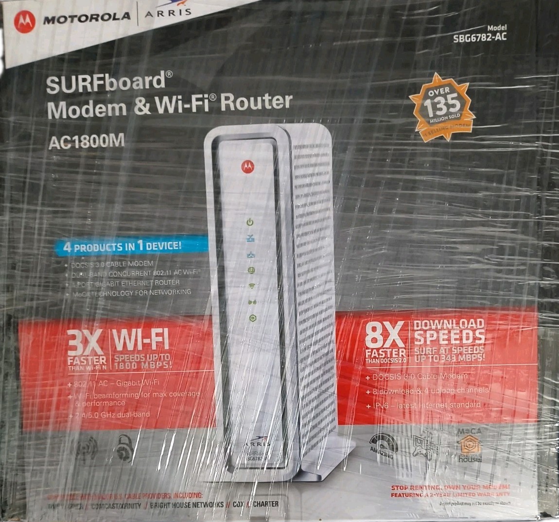 Motorola Arris SBG6782-AC - SURFboard Cable Modem & Wi-Fi Router