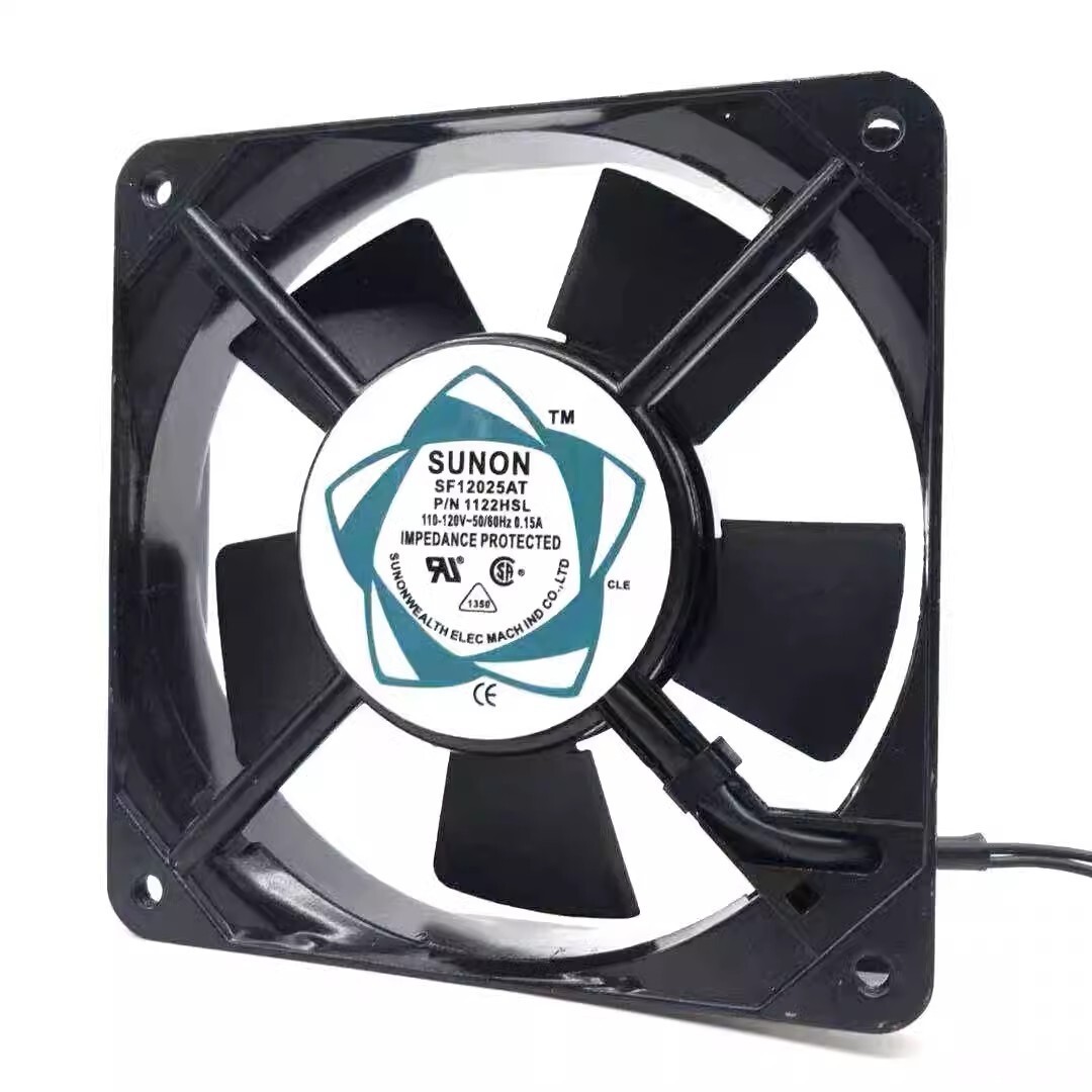 SUNON SF12025AT P/N 1122HSL 110V-120V 12025 12CM Axial Cooling Fan
