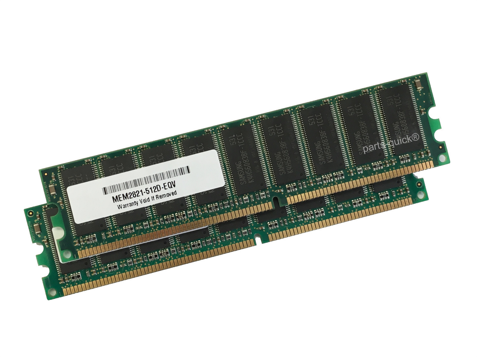 MEM2821-256U1024D 2x MEM2821-512D Cisco 2821 1GB ECC Router Memory 