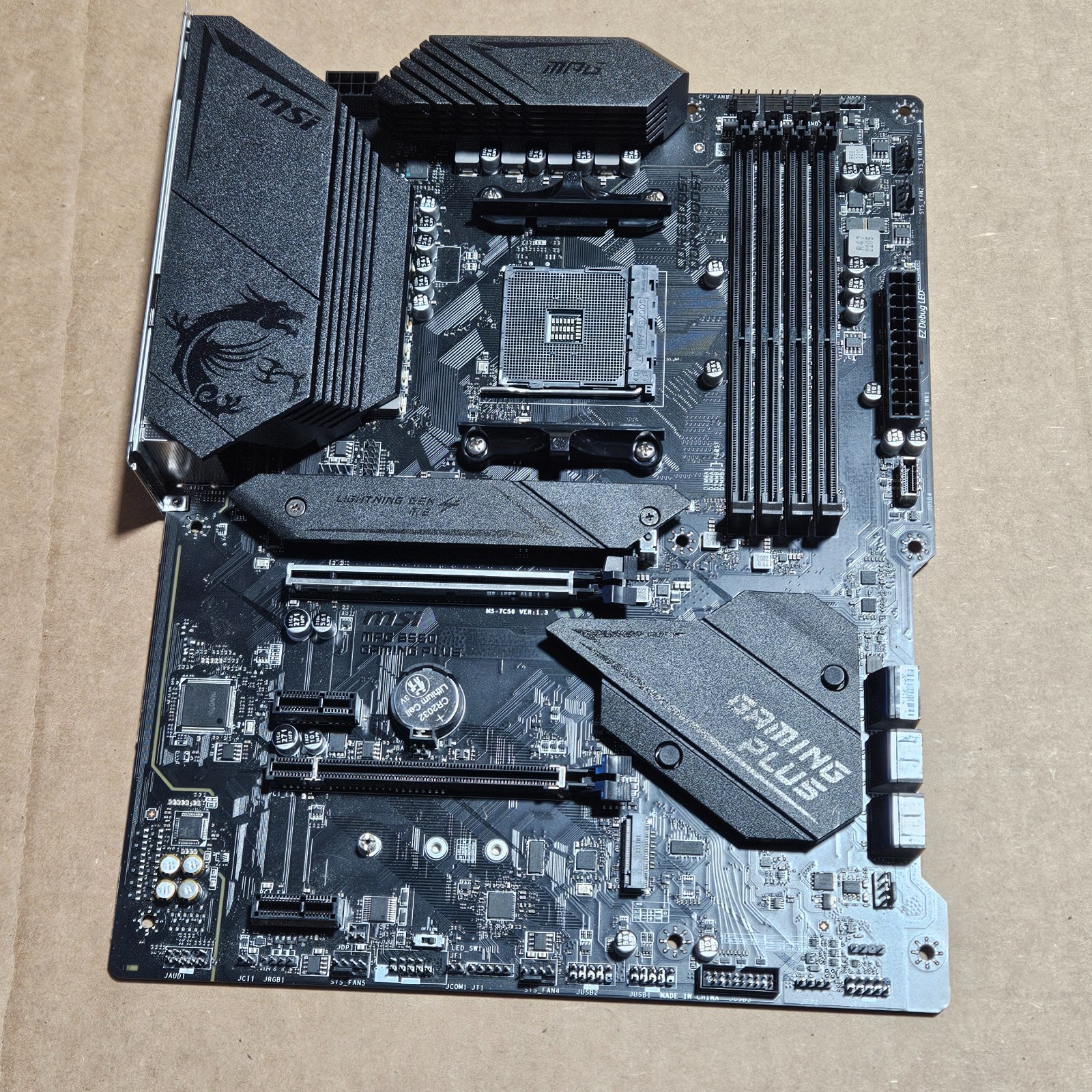 MSI MPG B550 GAMING PLUS, Socket AM4, DDR4 AMD ATX Motherboard