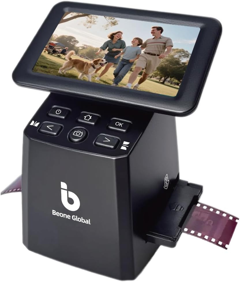 BEONEGLOBAL Clearscan S5 Film Scanner High-Resolution Film&Slide Scanner with 5”