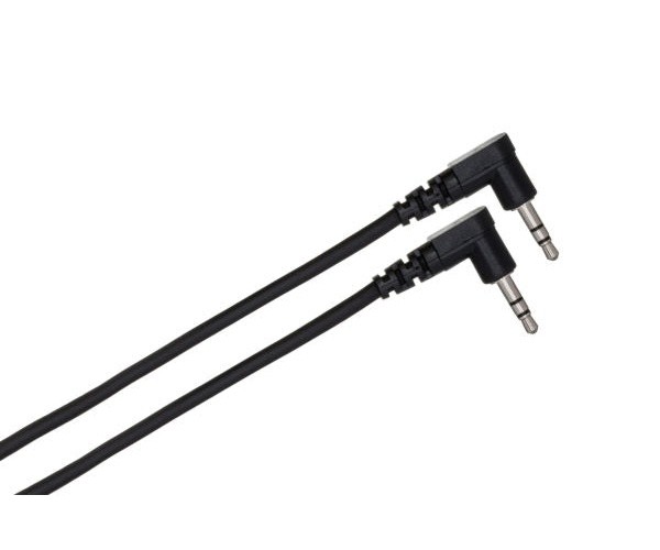 Hosa CMM-100.8RR Stereo Interconnect Cable - Right angle 3.5mm TRS Male to Right
