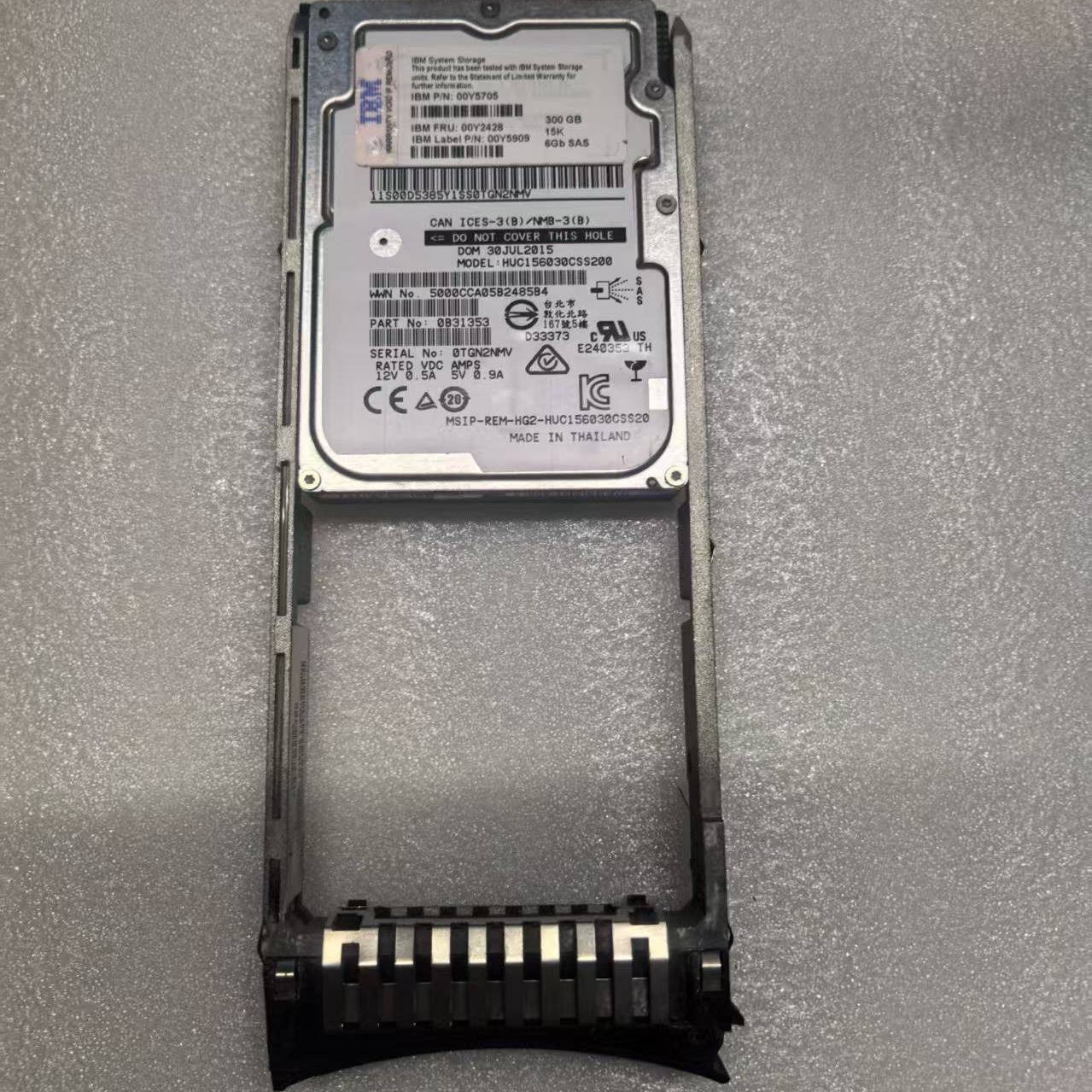 For IBM 00Y2428 00Y2499 00Y2495 300G 15K SAS V3500 V3700 Hard Drive