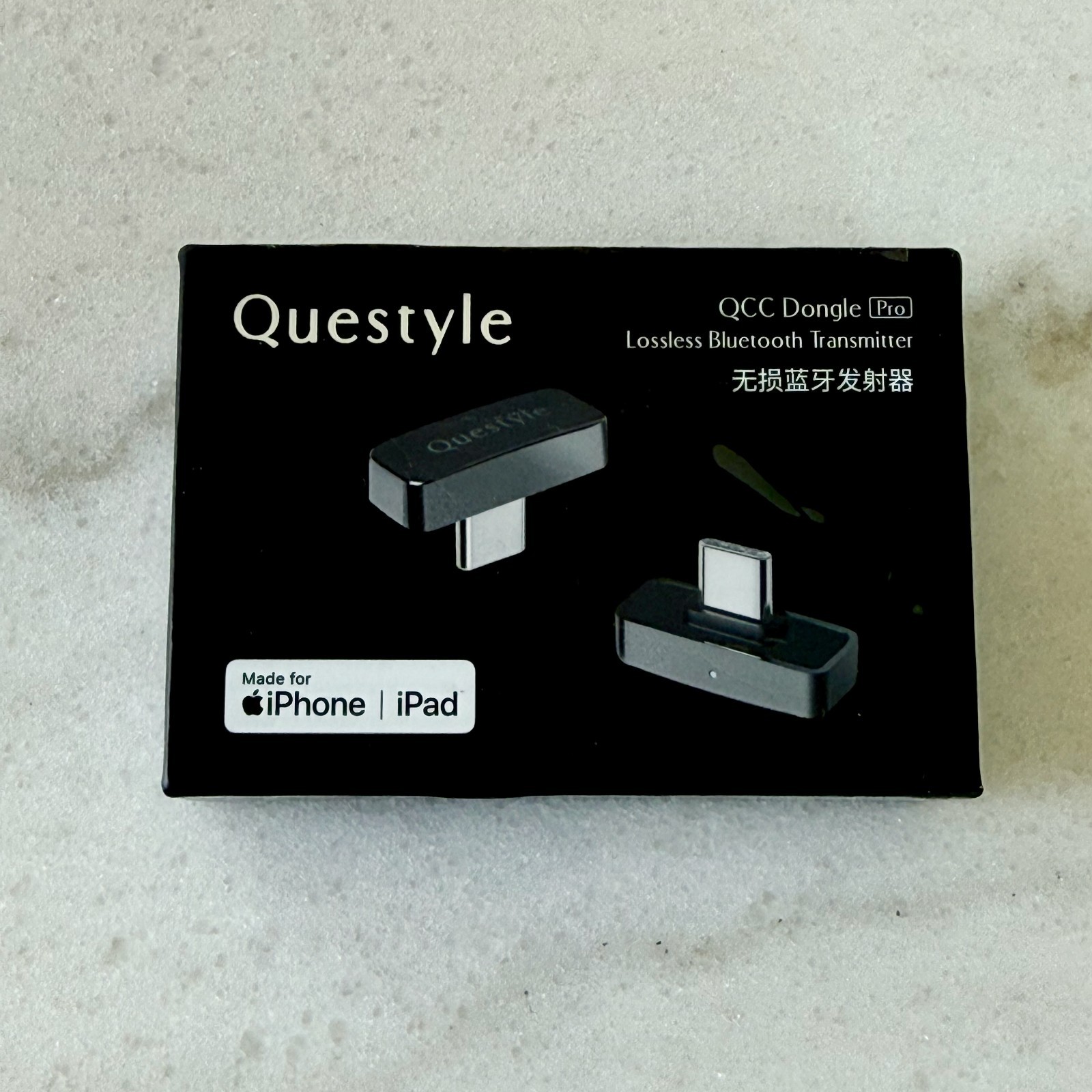 Questyle QCC Dongle Pro [MFi Certified] USB-C Bluetooth Adapter with LDAC, aptX