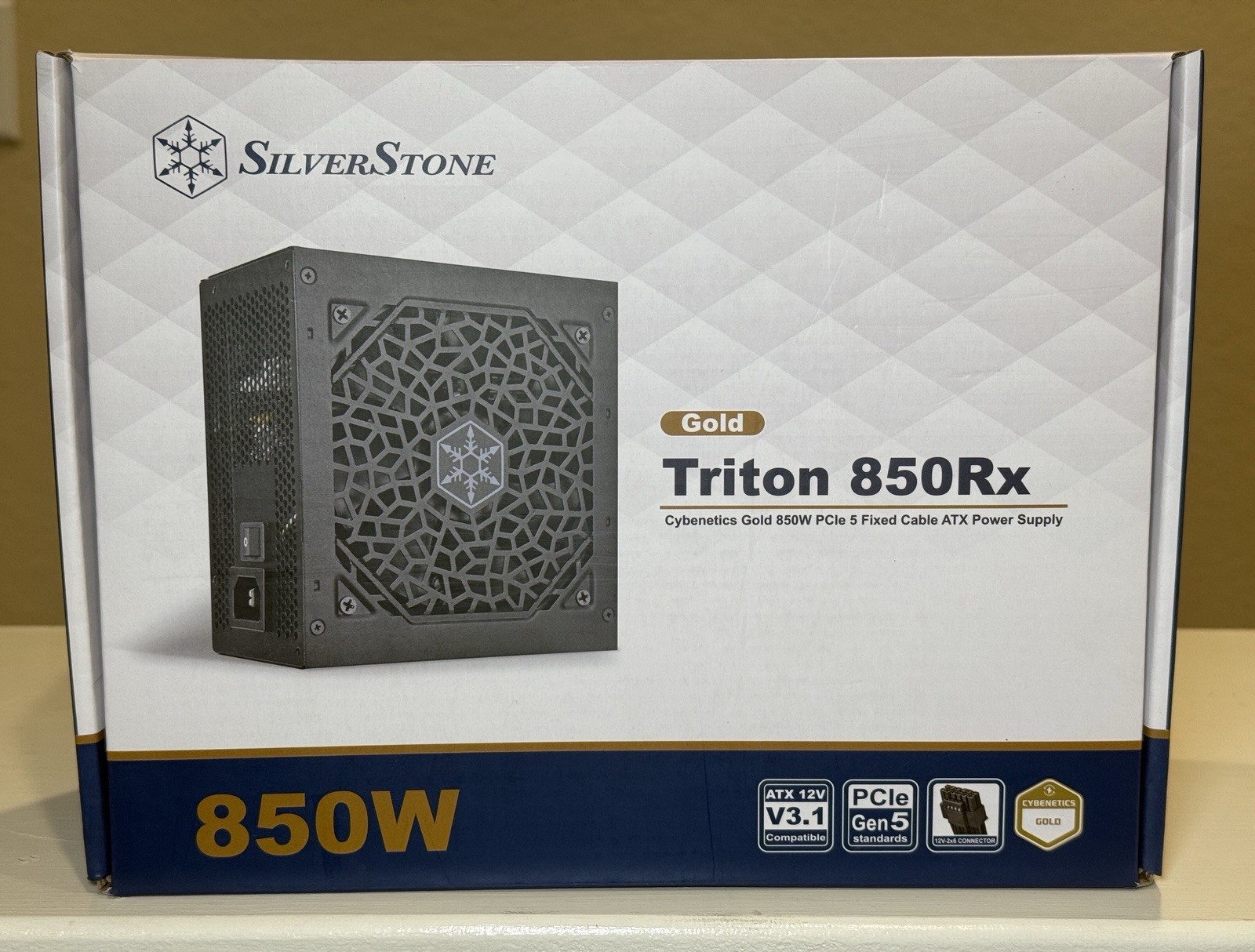 SilverStone Triton 850Rx 850W Gold ATX 3.1 PCIe 5 Gen5 PC Power Supply PSU