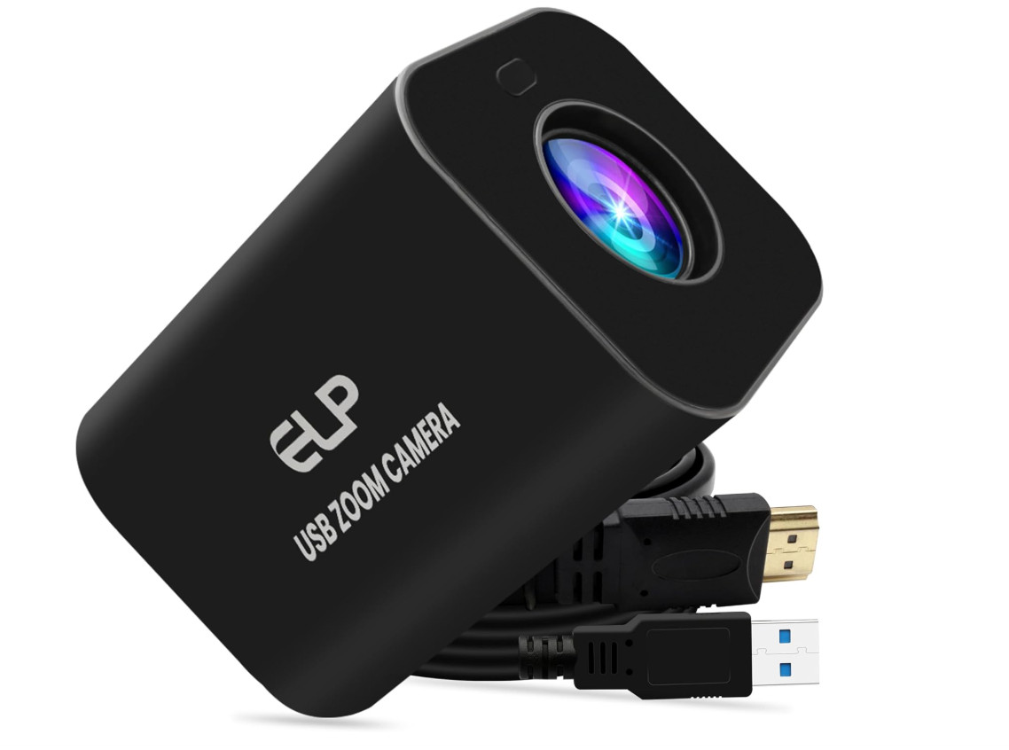 ELP USB Zoom Camera PC Webcam 12X Zoom 4K 30 fbs  1080P 60 fps HDMI Autofocus