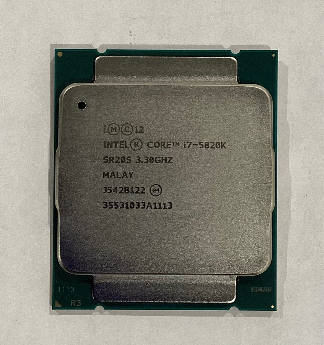 Intel Core i7-5820K 3.30GHz SR20S 6-Core 15MB LGA2011-3 Desktop CPU Processor