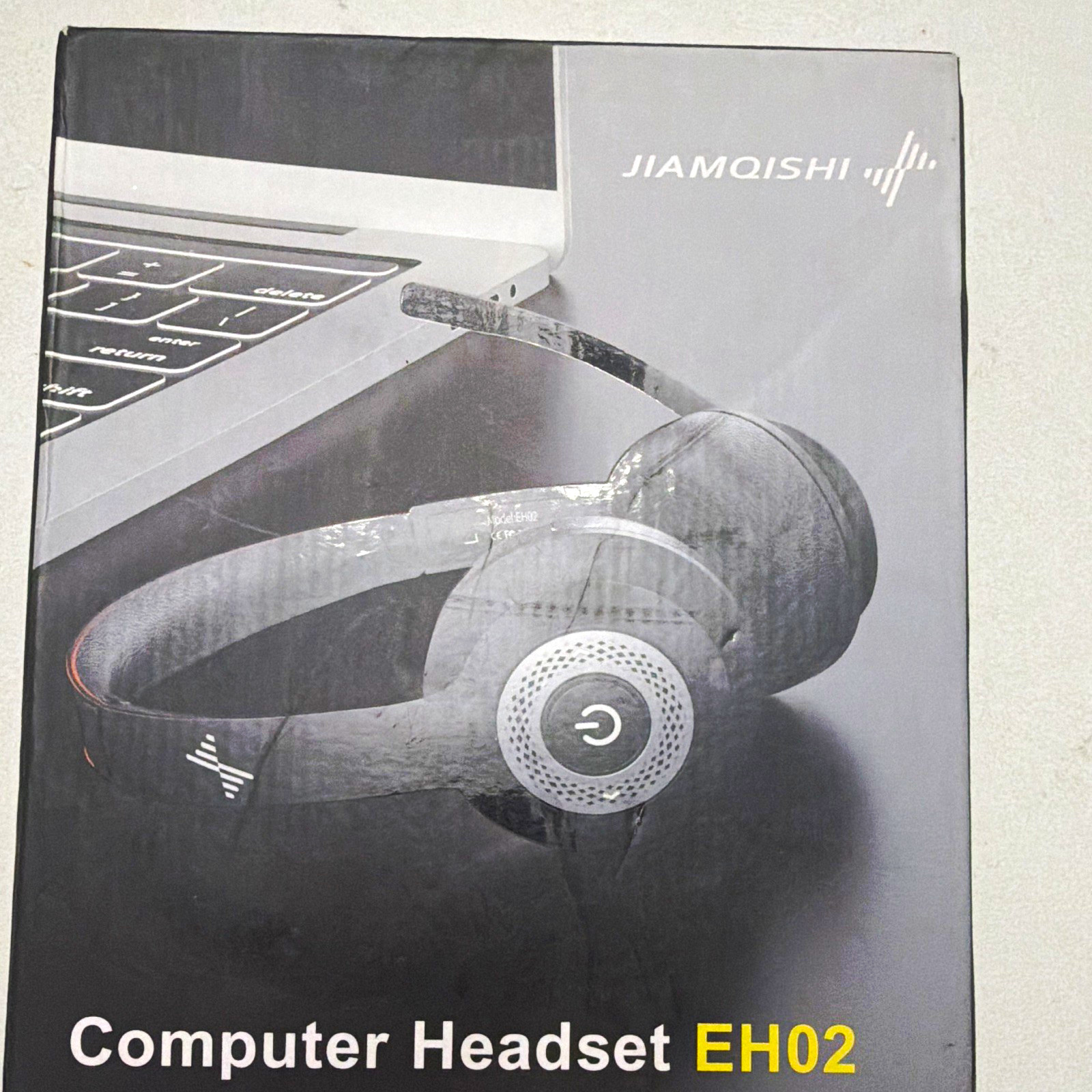 JIAMQISHI EH02 Wireless Bluetooth Headset Noise Cancelling Mic Black