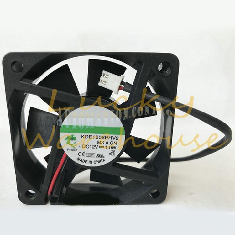 For SUNON KDE1206PHV2 DC12V 1.0W 0.09A 6015 silent Cooling fan 2pin 60*60*15mm~