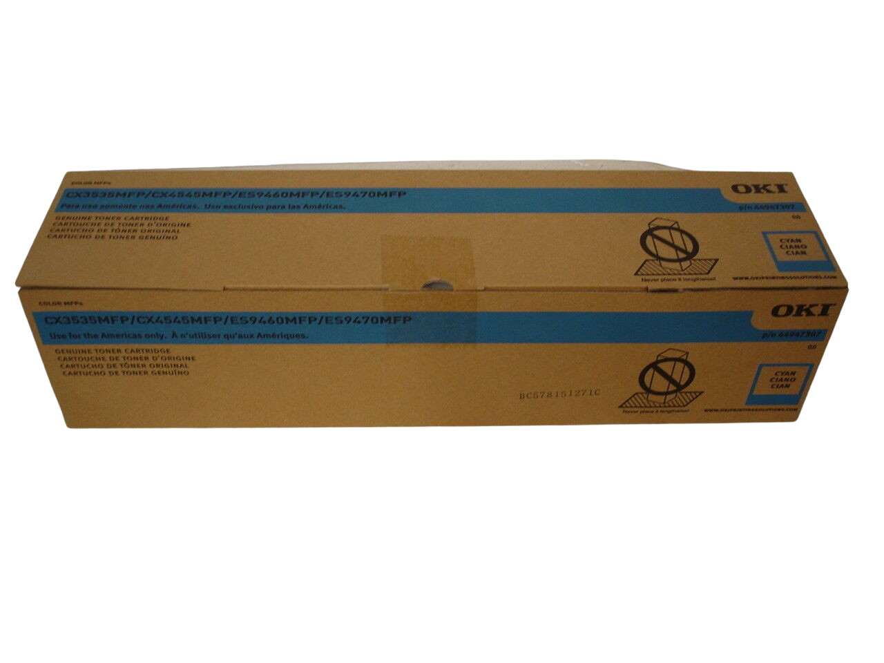 GENUINE OKI 44947307 CYAN TONER CARTRIDGE CX3535NFP/CX4545MFP/ES9460MFP OKIDATA