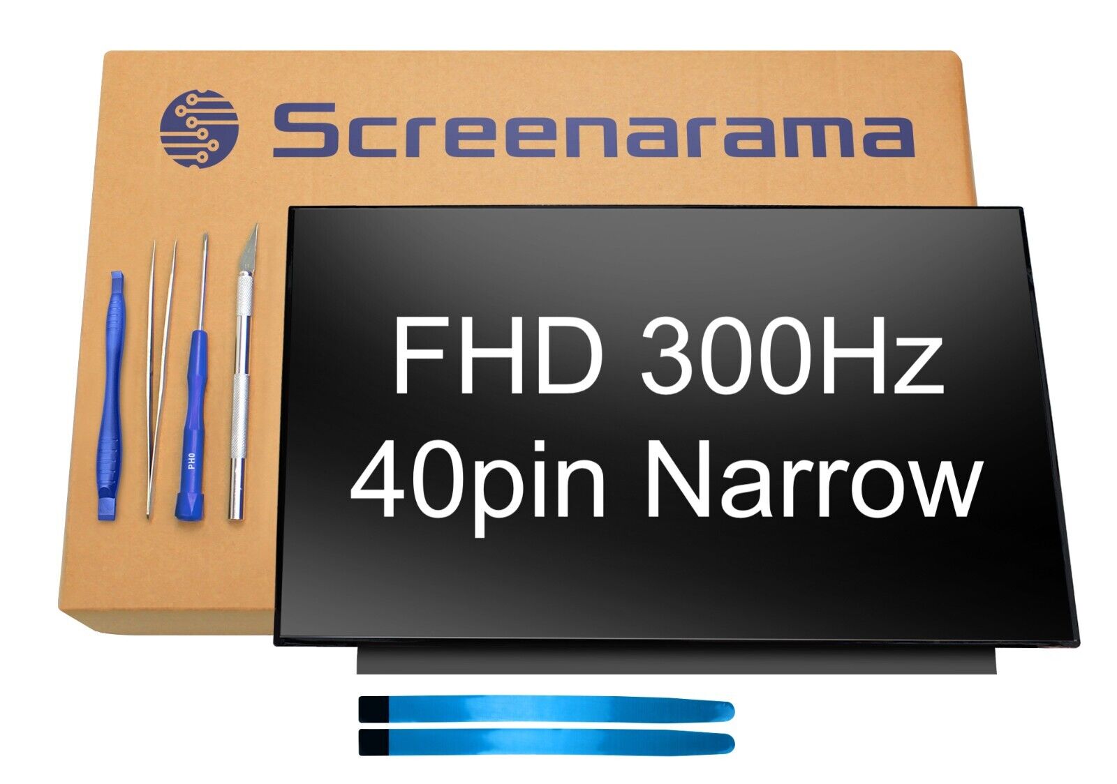 LQ156M1JW25A FHD 300Hz 40pin Narrow LED LCD Screen + Tools SCREENARAMA * FAST