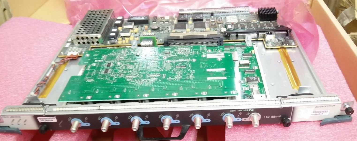 Cisco uBR10000 Adapter card with uBR-MC16S Spectrum Management Cable Modem Card 