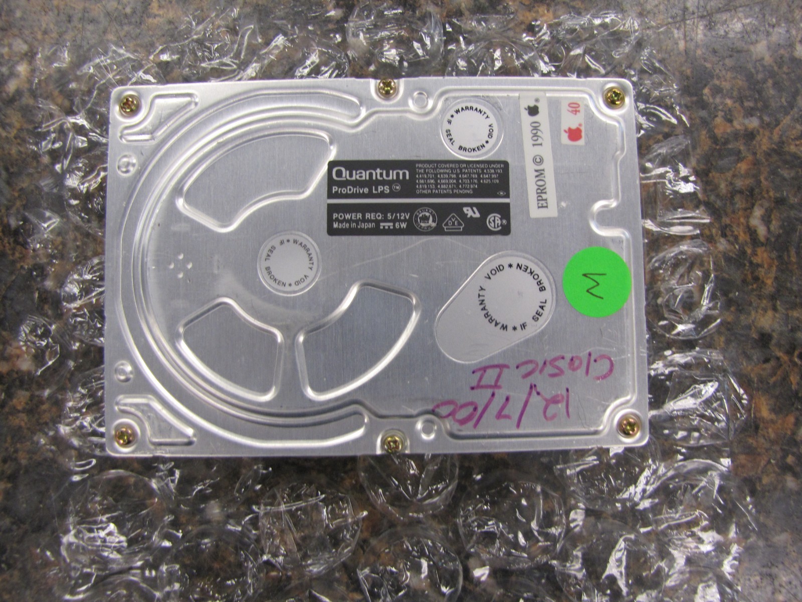 Quantum ProDrive LPS 42MB APPLE 940-40-9404 3.5 Internal Hard Drive TESTED -NM18