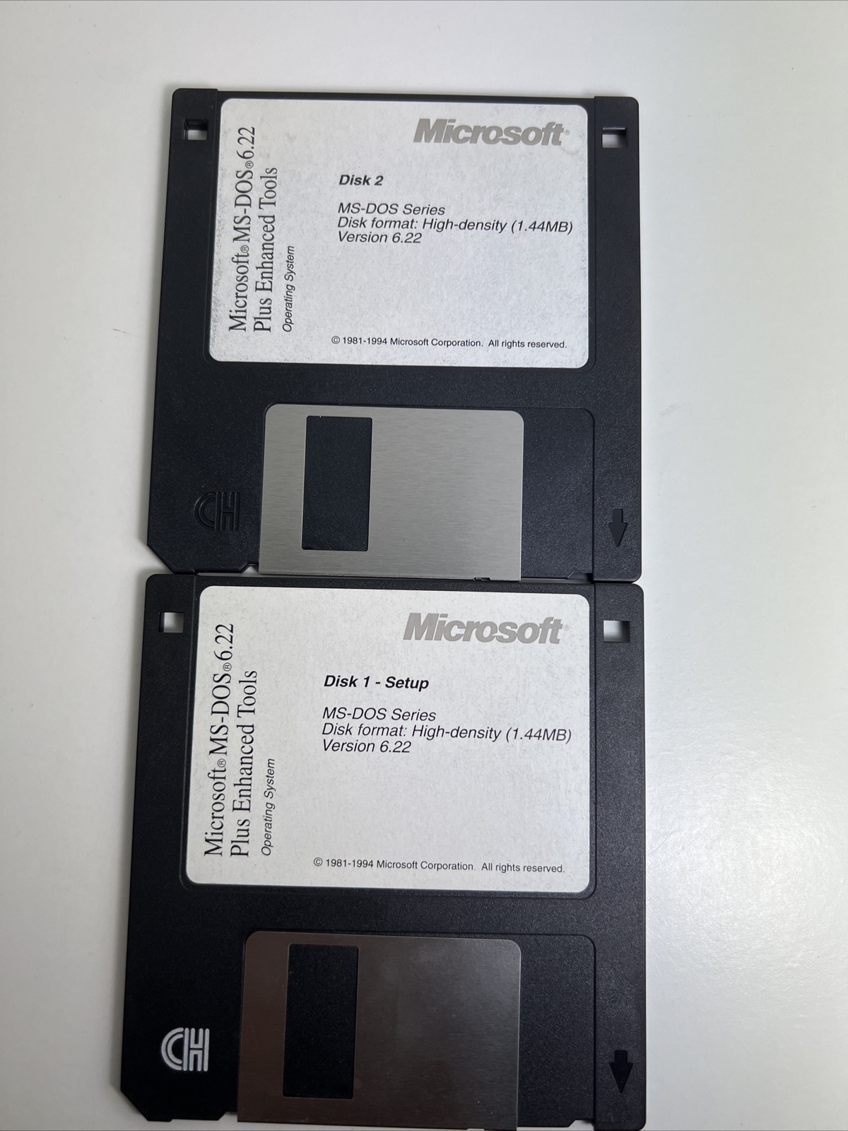 Microsoft MS-DOS 6.22 plus enhanced tools 3.5" floppy disks, Vintage