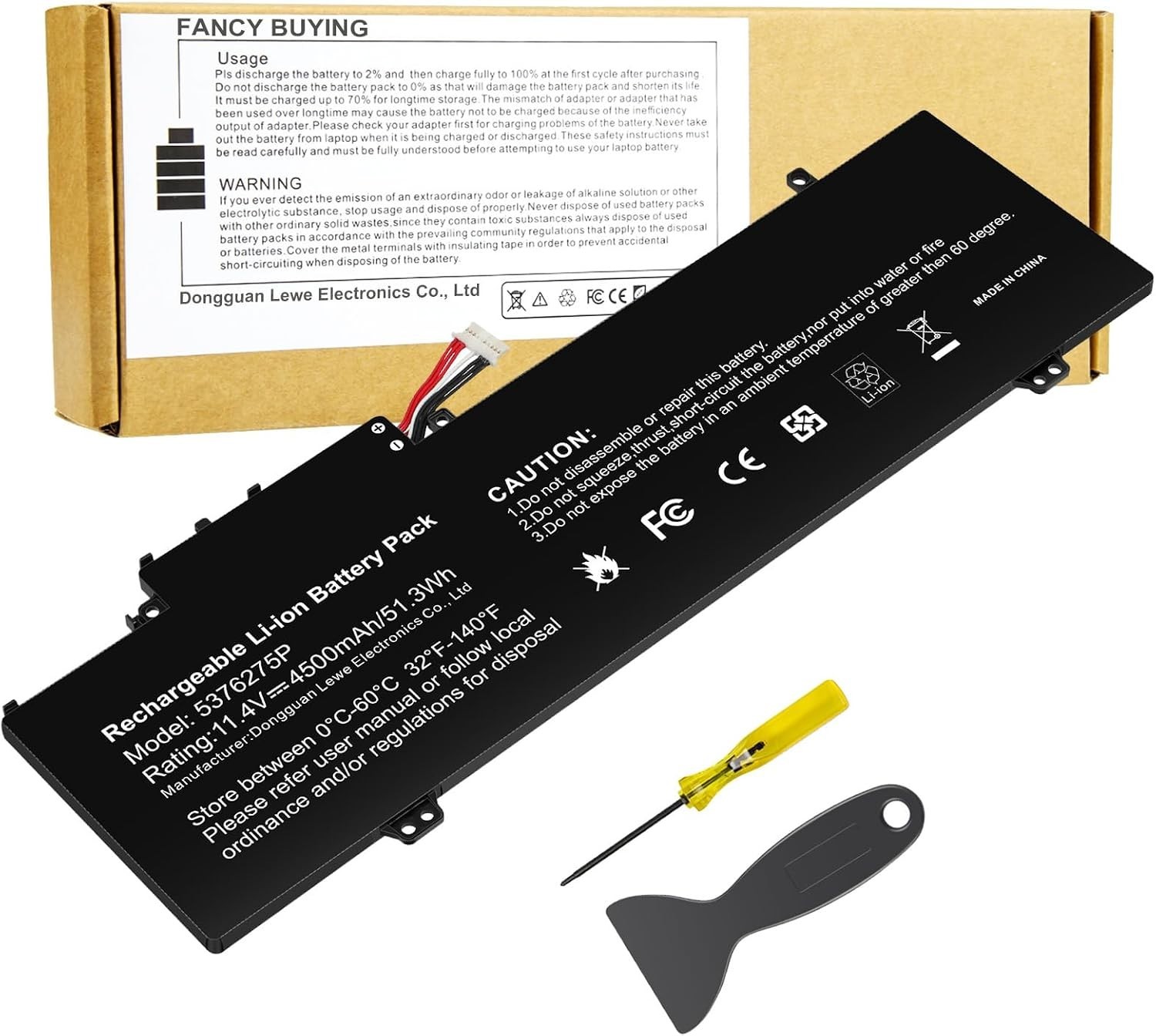 High-Performance Rechargeable Laptop Battery - 11.4V, 3-Cell, for Gateway Models