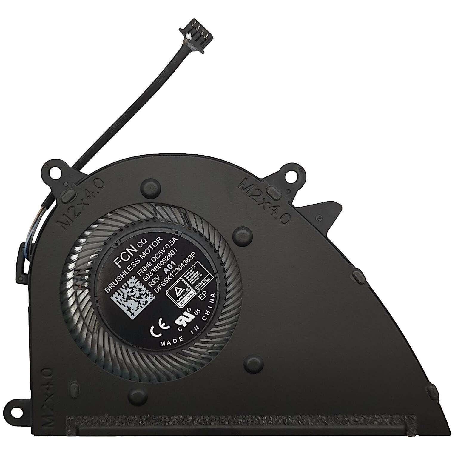 For HP 17-cn0046nr 17-cn0051ds 17-cn0052ds 17-cn0053cl Laptop CPU Cooling Fan