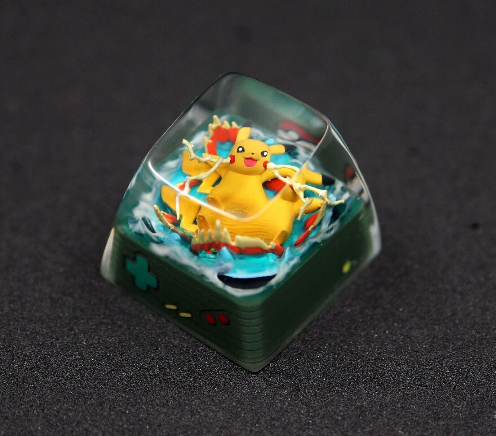 2023 NEW Pokemon Pikachu Resin Keycaps Artisan Handmade Eevui Keycaps