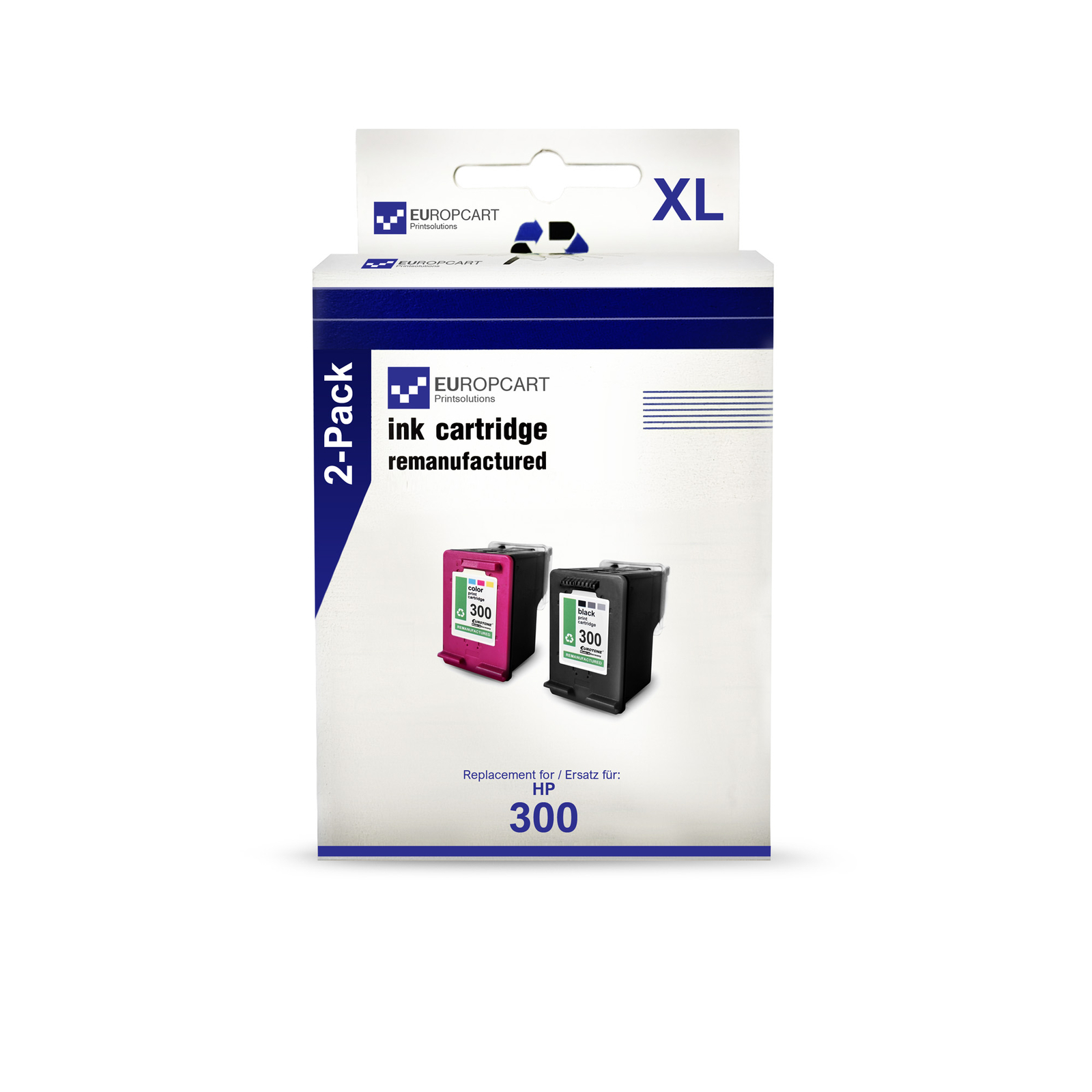 2X Europcart Ink 1+1 For HP Photosmart C-4740 C-4750 C-4780 DeskJet F-2483