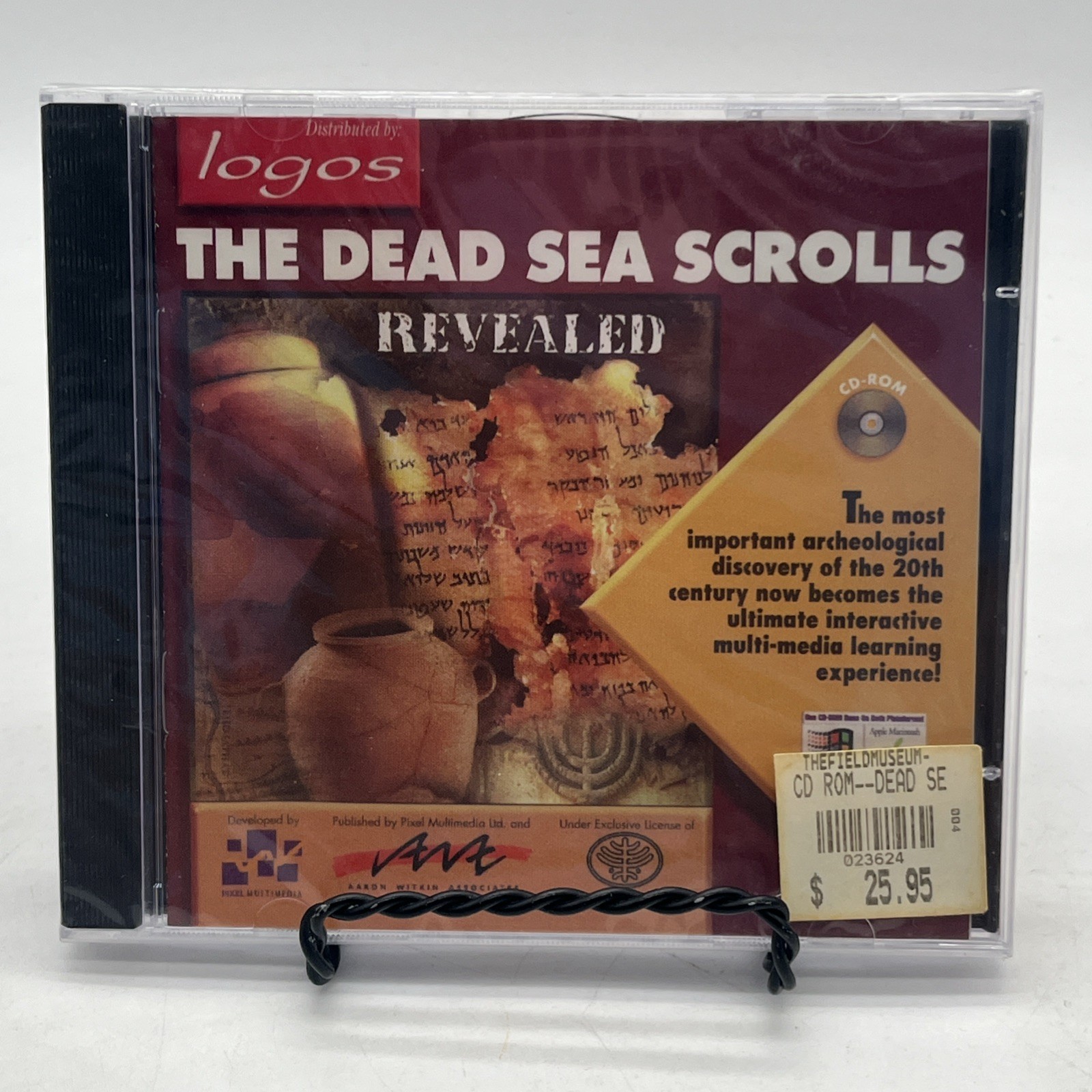 PC THE DEAD SEA SCROLLS REVEALED (1994 CD-ROM) LOGOS ~ ARCHEOLOGICAL DISCOVERY