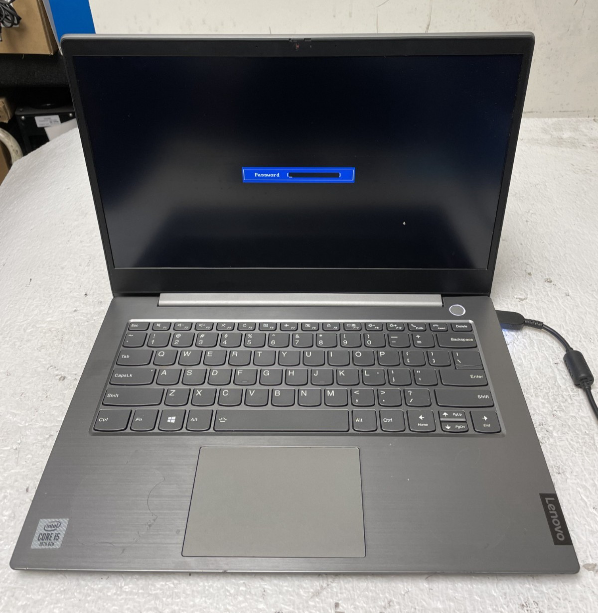 Lenovo ThinkBook 14-IIL Intel i5-10th 8GB RAM NO SSD/Battery Bio Lock Part READ