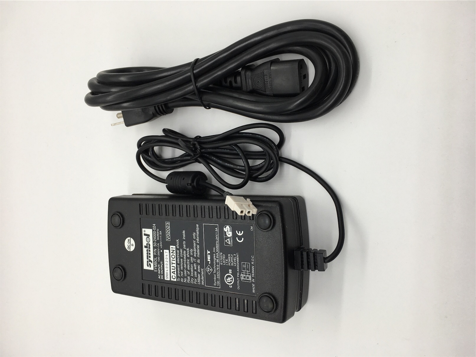 SYMBOL UNIVERSAL POWER SUPPLY WITH POWER CORD (24V-1.5A) | SKU: 50-24000-024