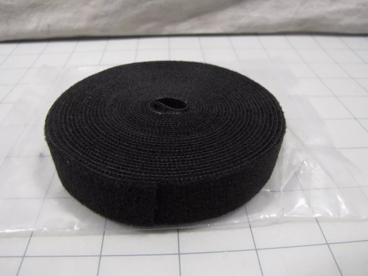 Hook and Loop Fastening Tape, 5 yards/roll, 0.75 in, Black  5828
