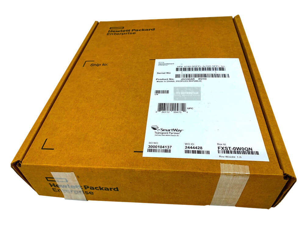 JG330A I Genuine HP X240 QSFP+ to 4x 10G SFP+ 3m Splitter Cable RENEW SEALED