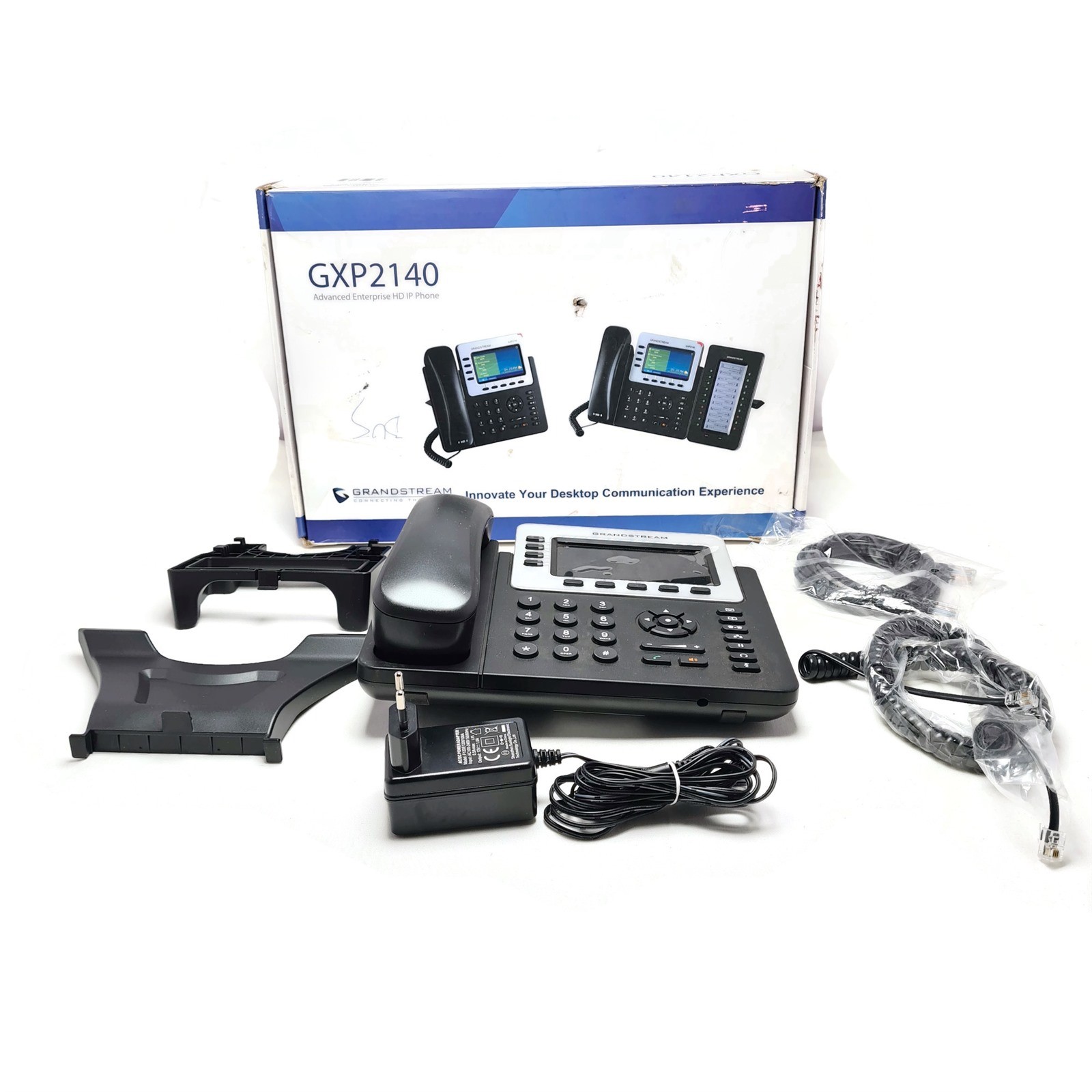 Grandstream GXP2140 4-Line IP Phone, 4.3 LCD, PoE, Bluetooth. 