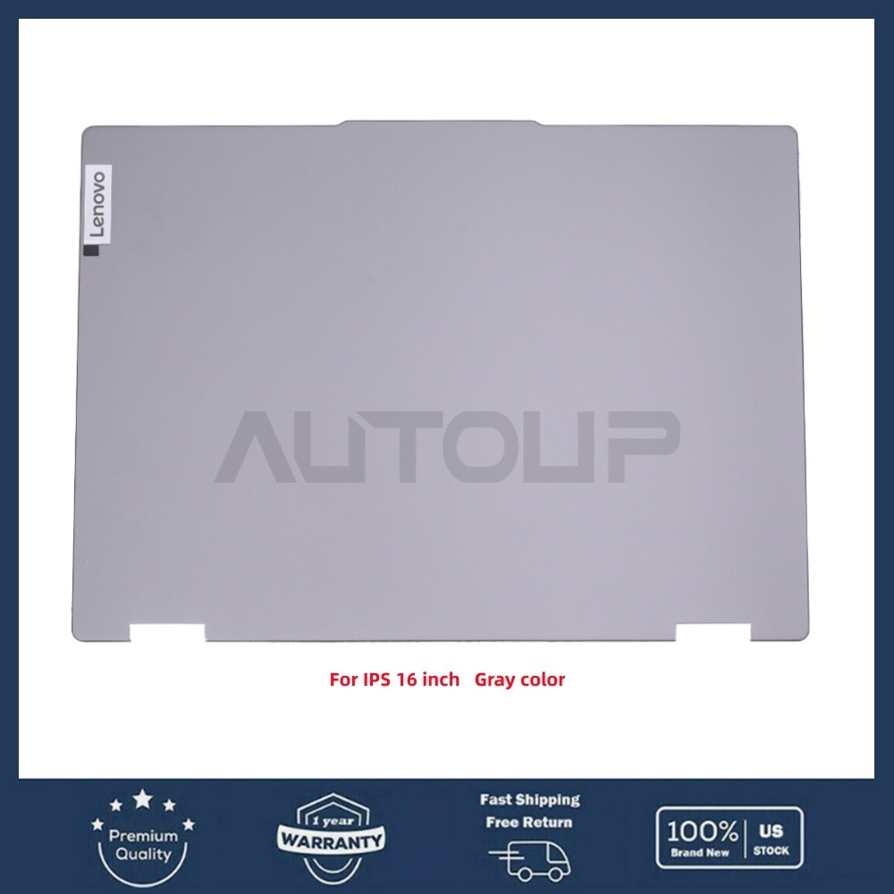 IPS Lcd Back Cover Rear Lid For Lenovo ideapad 5 2-in-1 16AHP9 16IRU9 Grey New