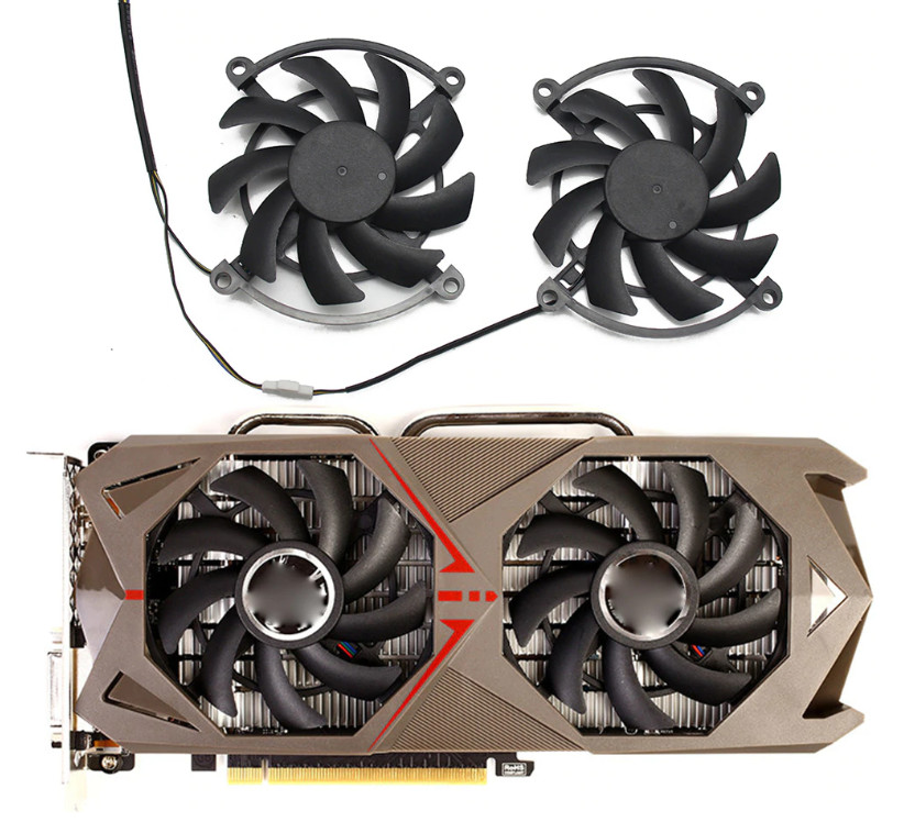 Pair Fans Cooling Fan For Colorful GTX 1070 1060-3GD5 GeForce GTX1060 GTX1070