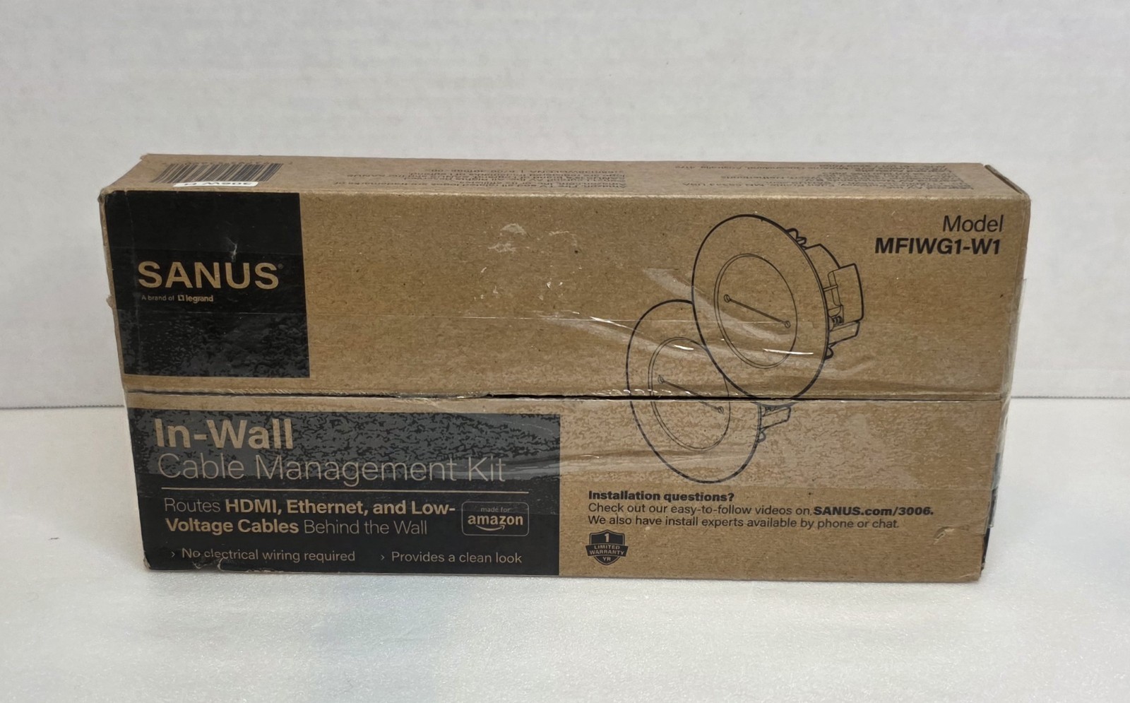 SANUS In-Wall Cable Management Kit NEW