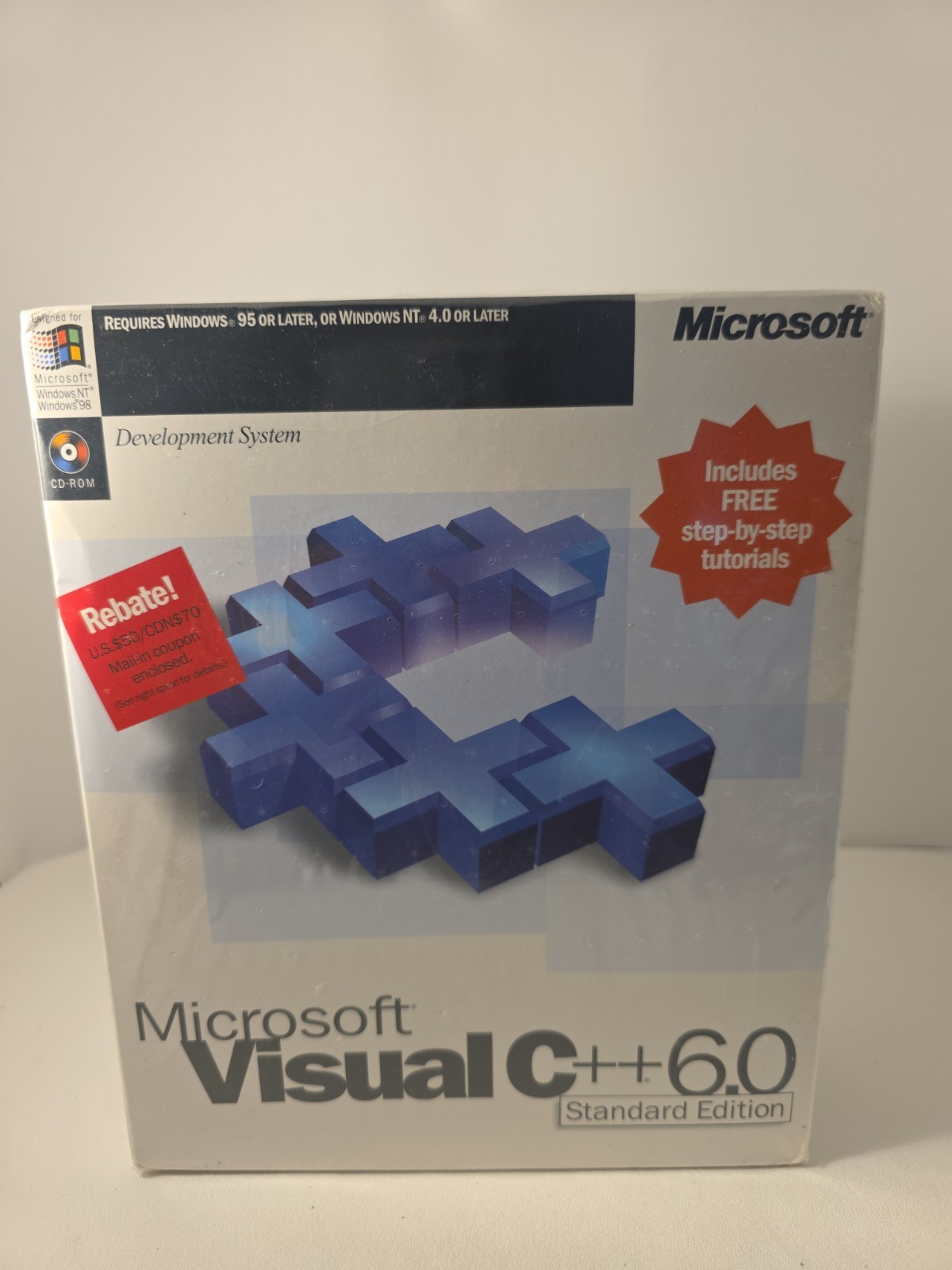 Microsoft Visual C ++ 6.0 Standard Edition Cd Rom Development System New