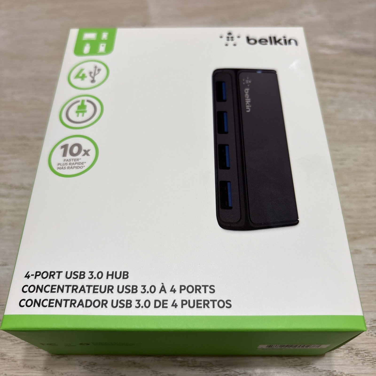Belkin SuperSpeed USB 3.0 4-port Hub (F4U058tt)
