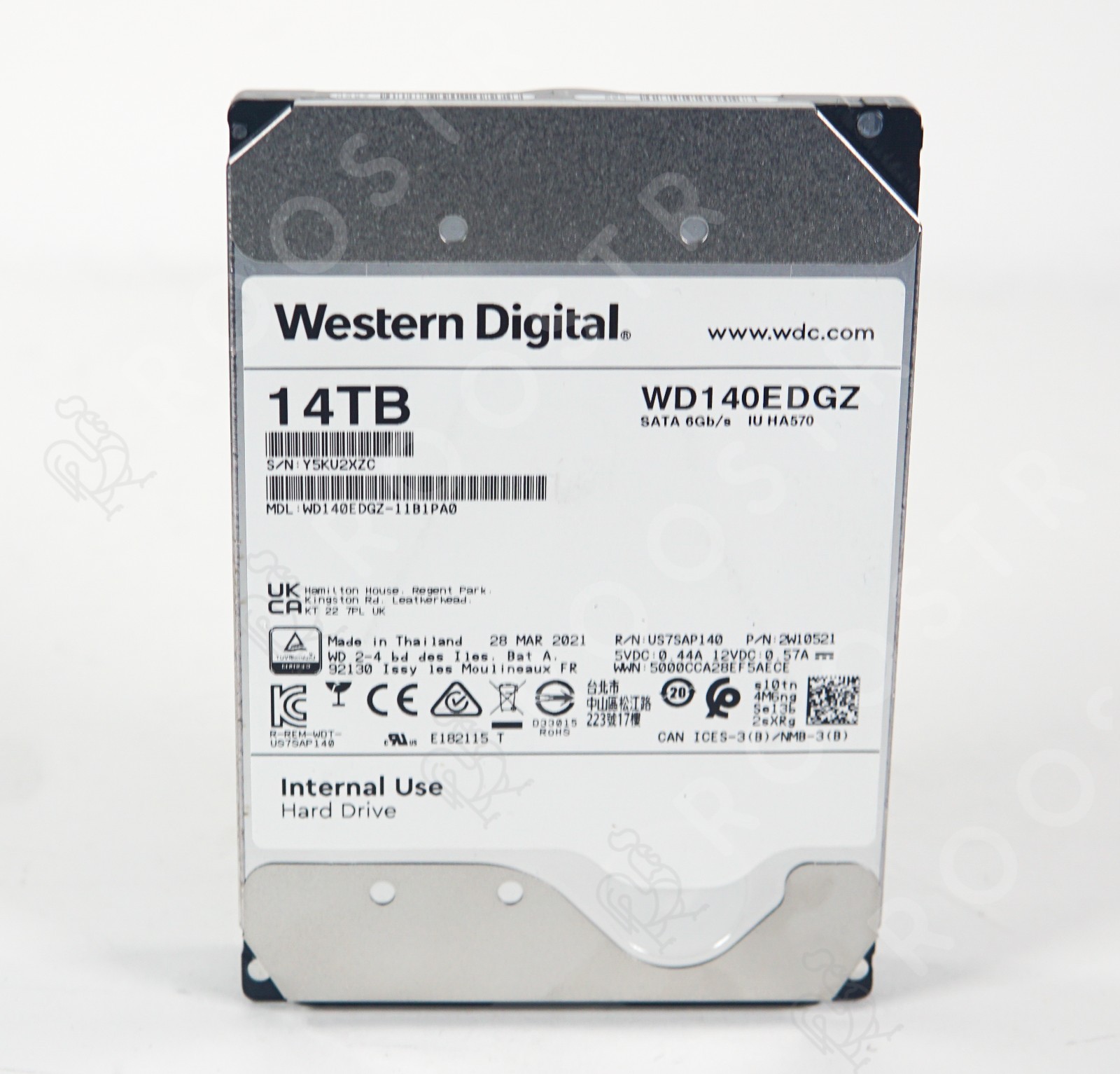 Western Digital 14TB SATA Hard Drive WD140EDGZ-11B1PA0 6Gb/s Internal Good