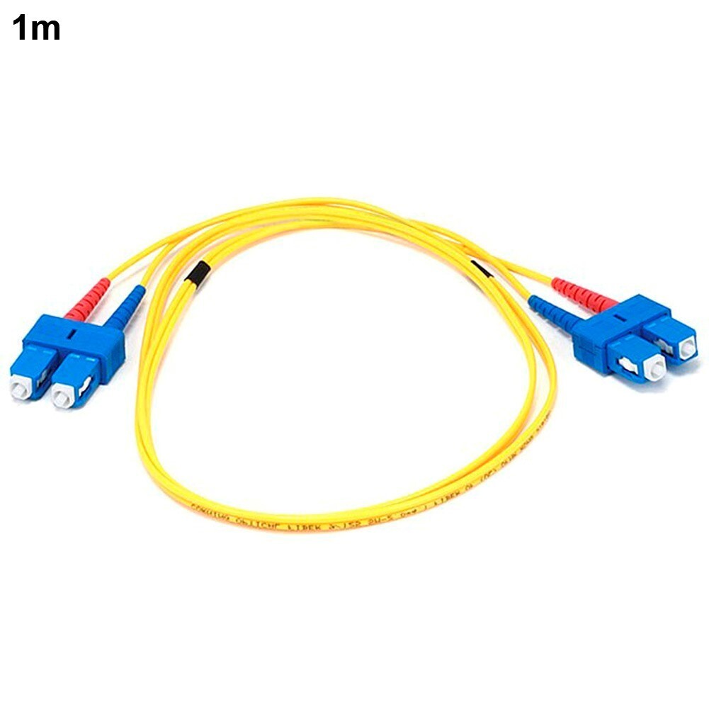 1M 3FT SC to SC Duplex 9/125 Single Mode Fiber Optic Optical Patch Cable Yellow