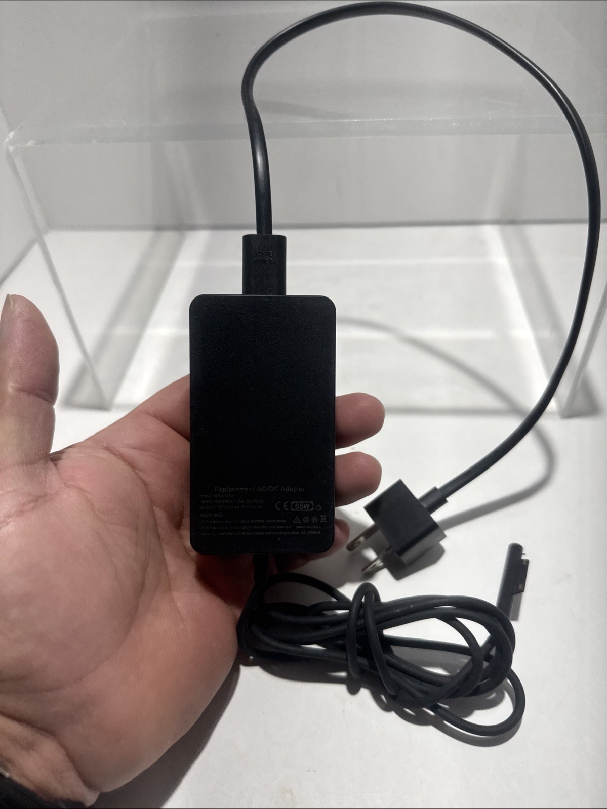Microsoft Surface  Replacement 65W AC Adapter 15V Model A1706